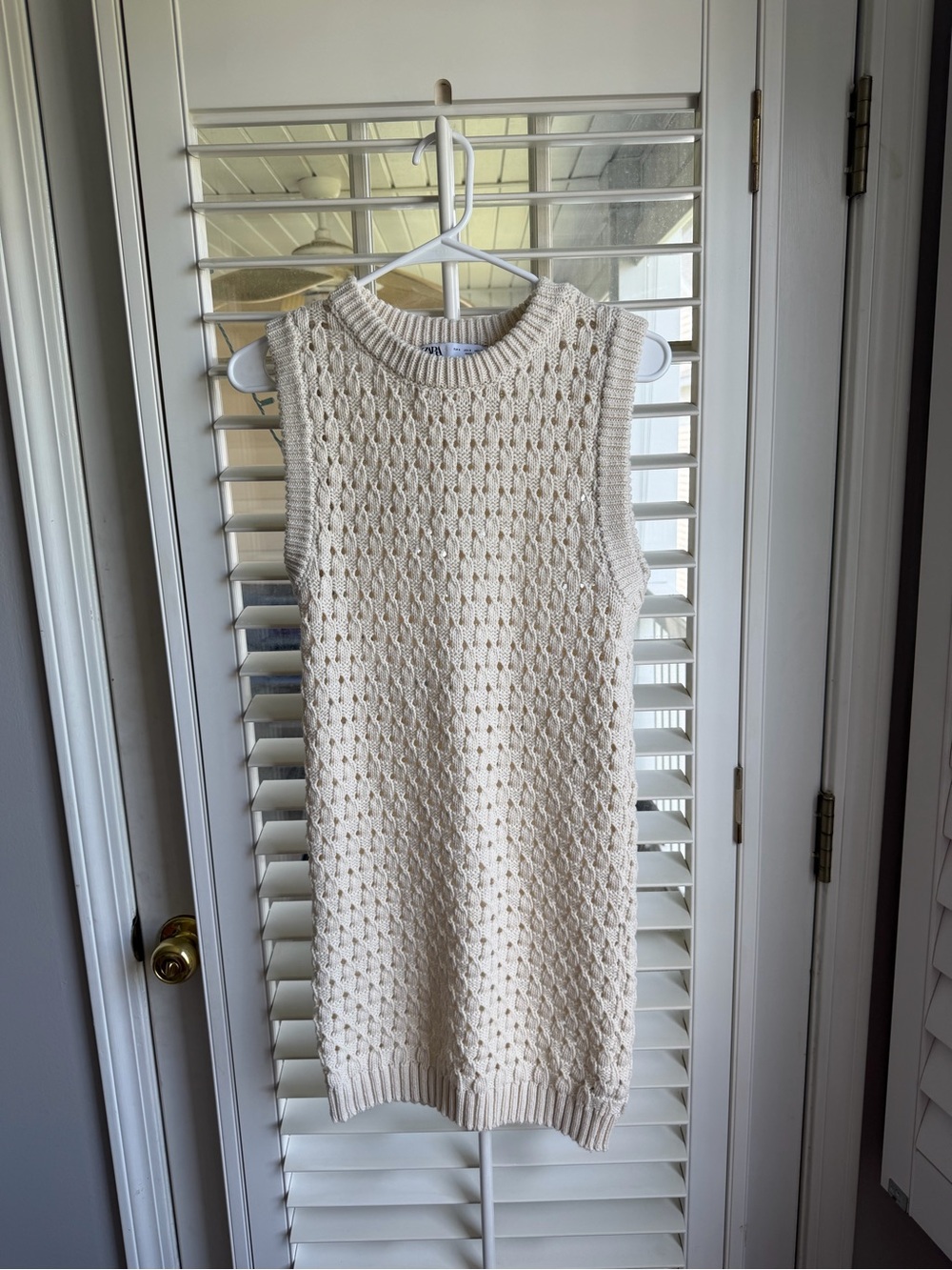 Zara open knit midi dress sz Small